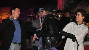 Krewki Mateusz Damięcki (serialowy Andrzej) w akcji