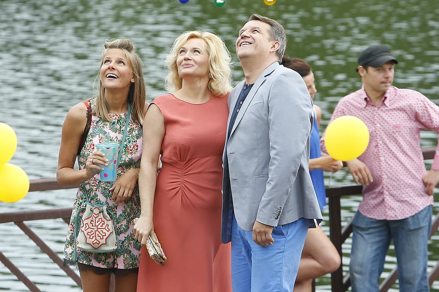 Lucyna Malec na planie seriali "Na Wspólnej" Lucyna Malec na planie seriali "Na Wspólnej"