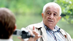 Zbigniew Zapasiewicz na planie "Rewizyty"