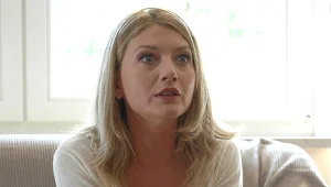 Edyta Olszówka na planie serialu "Samo życie" / fot. Marek Ulatowski