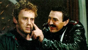 Daniel Olbrychski i Krzysztof Majchrzak w filmie "Ga, Ga. Chwała bohaterom" (1985)