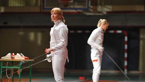 Dorota Segda i Karolina Kominek na planie "Naznaczonego"