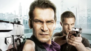 Patrick Swayze (Charles Barker) i Travis Fimmel (Ellis Dove) w serialu "Bestia"