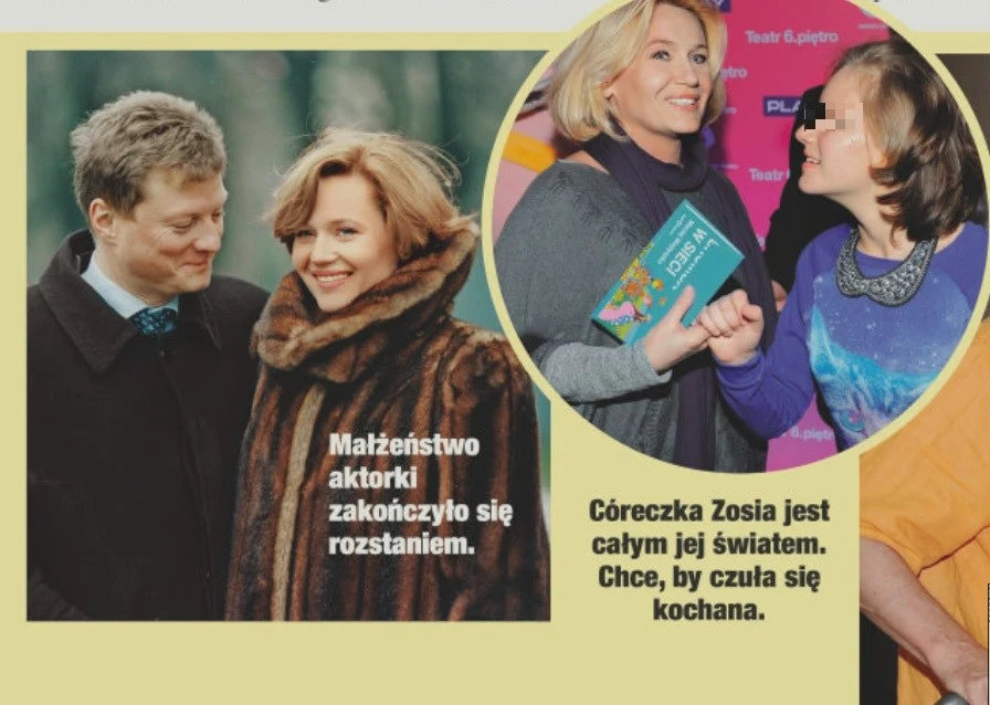 Lucyna z byłym mężem i córką Lucyna z byłym mężem i córką