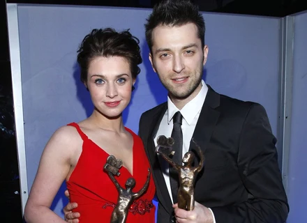 Julia Kamińska i Filip Bobek z Telekamerami "Tele Tygodnia" / fot. Grąbczewski Julia Kamińska i Filip Bobek z Telekamerami "Tele Tygodnia" / fot. Grąbczewski