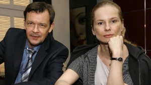 Jan Frycz i Magdalena Cielecka na planie "Hotelu 52"