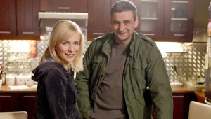 Aneta Zając i Robert Gonera na planie serialu "Pierwsza miłość" / fot. Telus