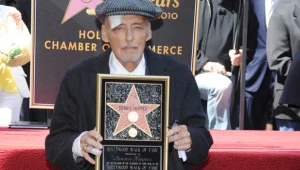 Dennis Hopper ze swoją gwiazdą - fot. Frazer Harrison