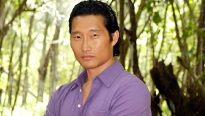 Daniel Dae Kim na planie serialu "Lost: Zagubieni"