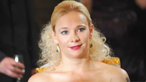 Sonia Bohosiewicz na planie serialu "Usta usta"