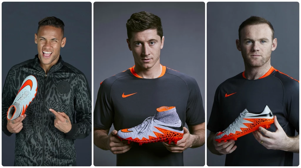 Neymar, Robert Lewandowski i Wayne Rooney - w nowych Hypervenom II zagrają prawdziwe gwiazdy futbolu