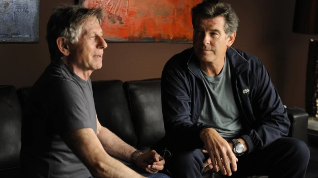 Roman Polański i Pierce Brosnan na planie ostatniego filmu reżysera zatytułowanego "Autor Widmo" Roman Polański i Pierce Brosnan na planie ostatniego filmu reżysera zatytułowanego "Autor Widmo"