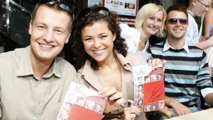 Rafał Mroczek i Katarzyna Cichopek podczas zlotu fanów serialu w 2008 roku