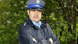 Cezary Żak na planie serialu "Ludzie Chudego" / fot. Gałązka