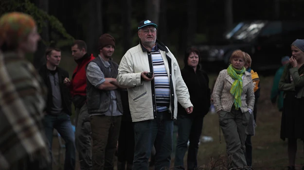 Janusz Zaorski (w środku) na planie filmu "Syberiada polska" Janusz Zaorski (w środku) na planie filmu "Syberiada polska"