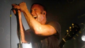 Trent Reznor i nieuziemiony mikrofon fot. Michael Buckner