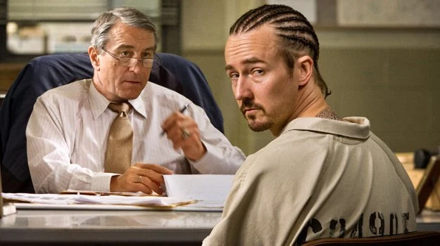 Robert De Niro i Edward Norton w filmie "Stone" Robert De Niro i Edward Norton w filmie "Stone"