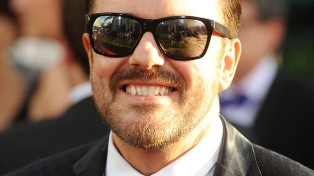 Ricky Gervais był największą gwiazdą Złotych Globów - fot. Frazer Harrison Ricky Gervais był największą gwiazdą Złotych Globów - fot. Frazer Harrison