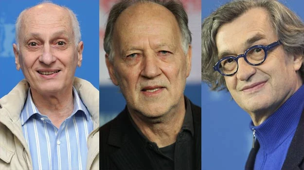 Trójwymiarowa ofensywa: Michel Ocelet, Werner Herzog i Wim Wenders (jako jedyny w okularach) Trójwymiarowa ofensywa: Michel Ocelet, Werner Herzog i Wim Wenders (jako jedyny w okularach)