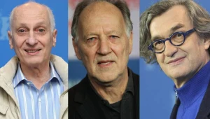 Trójwymiarowa ofensywa: Michel Ocelet, Werner Herzog i Wim Wenders (jako jedyny w okularach)
