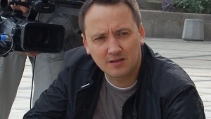 Jarek Rybus na planie filmu "Blogersi"