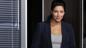 Laura Samojłowicz na planie serialu "Hotlel 52"