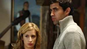 Magdalena Schejbal i Krzysztof Wieszczek w serialu "Szpilki na Giewoncie", fot. Andras Szilagyi