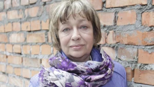 Ewa Szykulska na planie serialu "Plebania" / fot. Podsiebierska