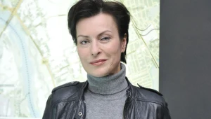 Danuta Stenka na planie serialu "Instynkt" / fot. Niemiec