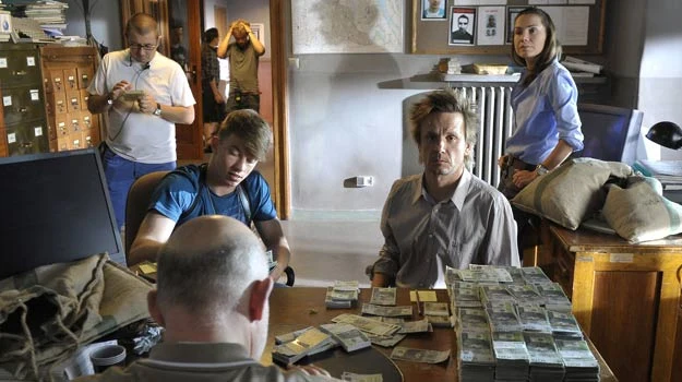 Alan Andersz, Bartłomiej Topa i Olga Bołądź na plane "Układu warszawskiego" Alan Andersz, Bartłomiej Topa i Olga Bołądź na plane "Układu warszawskiego"