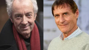 Rolandowi Joffe (P) towarzyszył będzie w Krakowie operator Dick Pope (L)