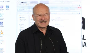 Volker Schloendorff podczas wizyty w Krakowie był w doskonałym humorze