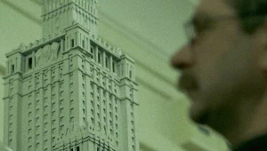 Widok na PKiN. W "Pałacu" Wolskiego znajdujemy się głównie wewnątrz jego murów.