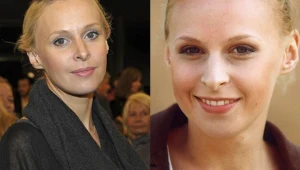 Paulina Holtz dziś (L) i 15 lat temu (P).