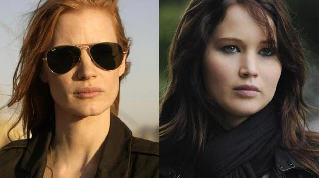 Jessica Chastain ("Wróg numer jeden") i Jennifer Lawrence ("Poradnik...") walczą o Oscara i widzów Jessica Chastain ("Wróg numer jeden") i Jennifer Lawrence ("Poradnik...") walczą o Oscara i widzów