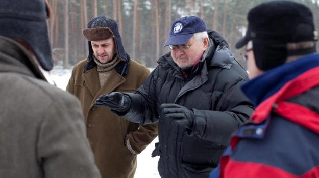 Adam Woronowicz i Janusz Zaorski na planie "Syberiady polskiej" Adam Woronowicz i Janusz Zaorski na planie "Syberiady polskiej"