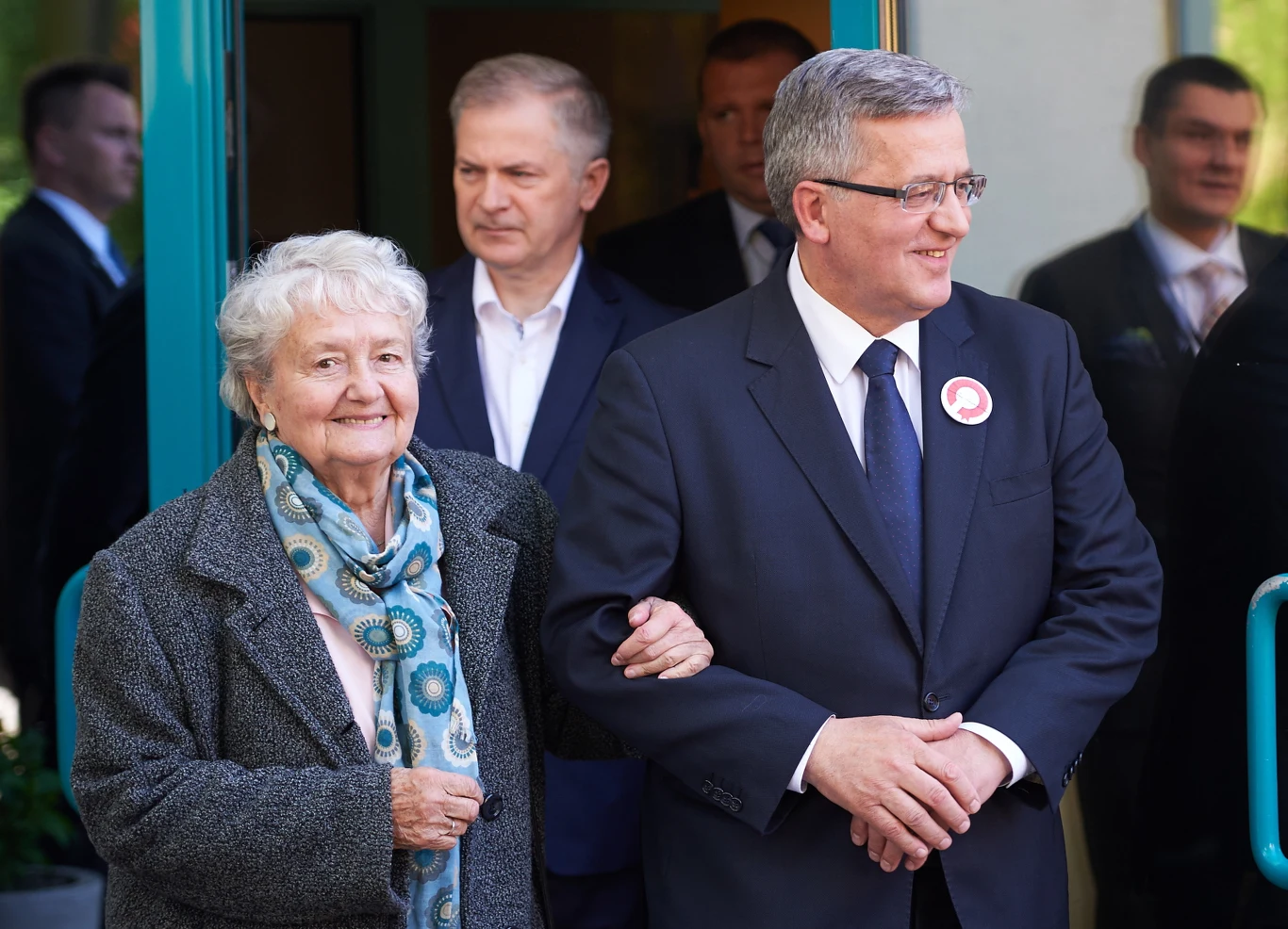 Bronisław Komorowski z matką Jadwigą