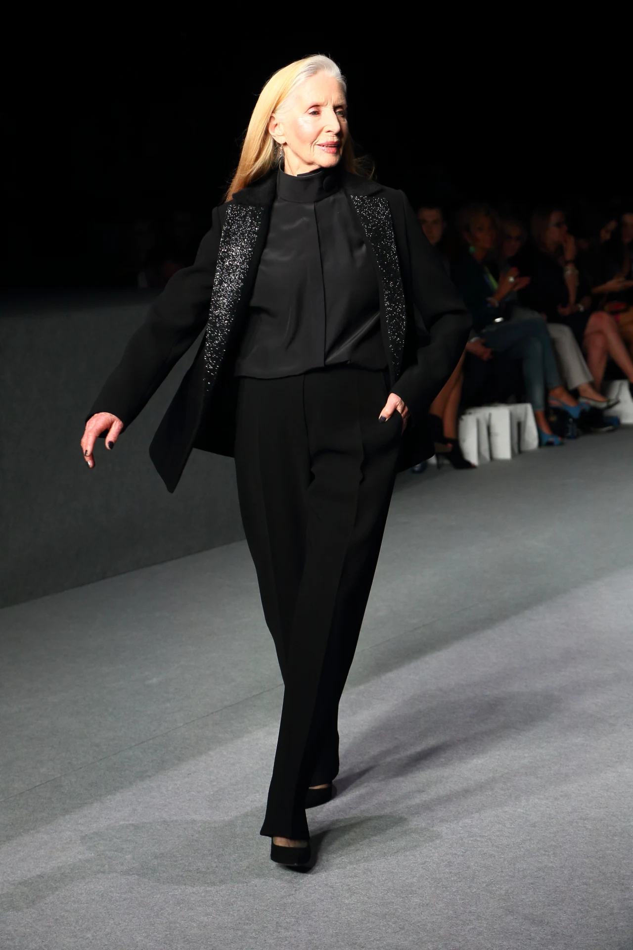 Helena Norowicz jako modelka na pokazie BOHOBOCO Helena Norowicz jako modelka na pokazie BOHOBOCO