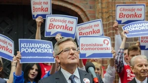 Bronisław Komorowski na wiecu w Toruniu