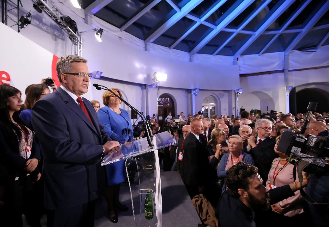 Wieczór wyborczy w sztabie Bronisława Komorowskiego