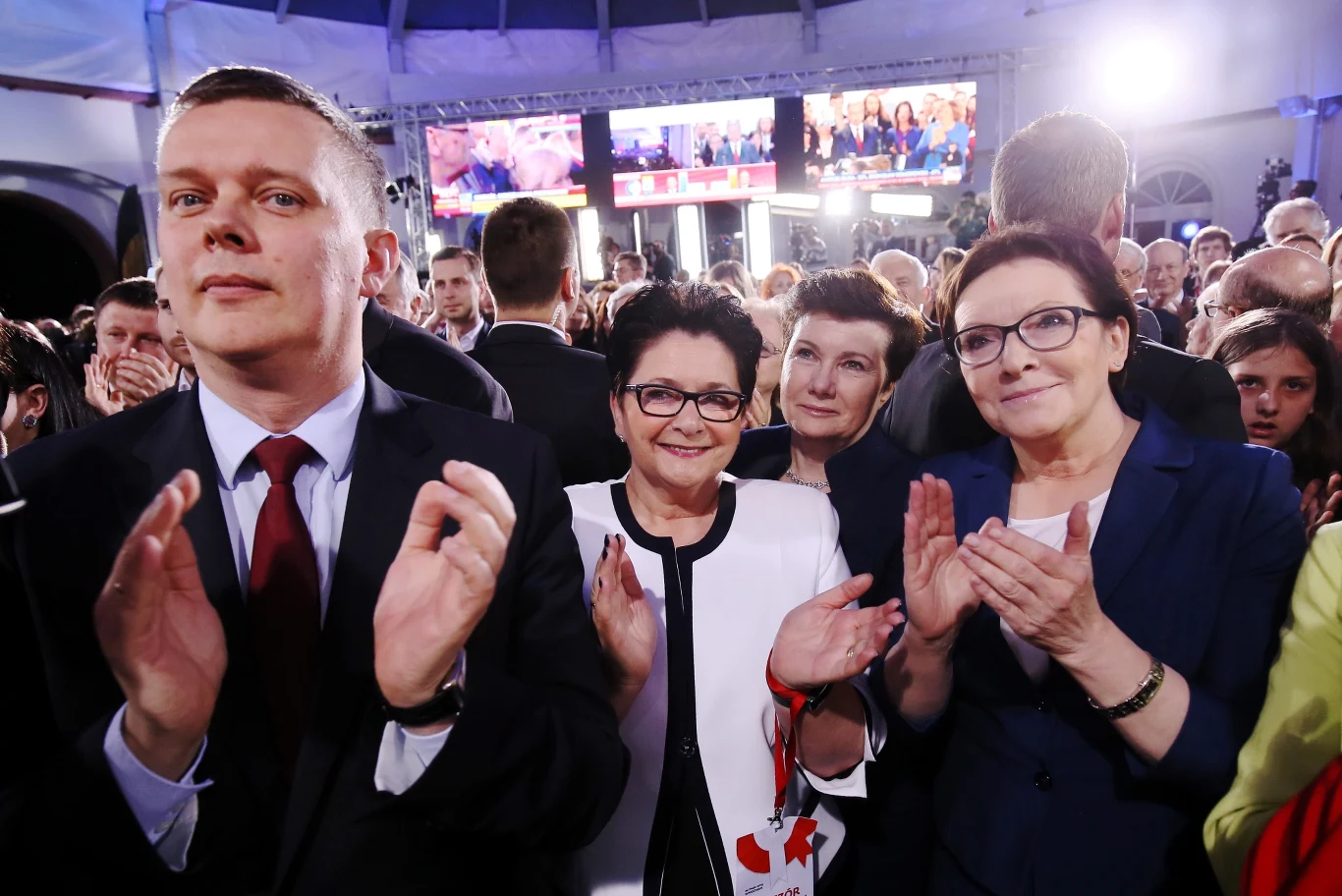 Wieczór wyborczy w sztabie Bronisława Komorowskiego
