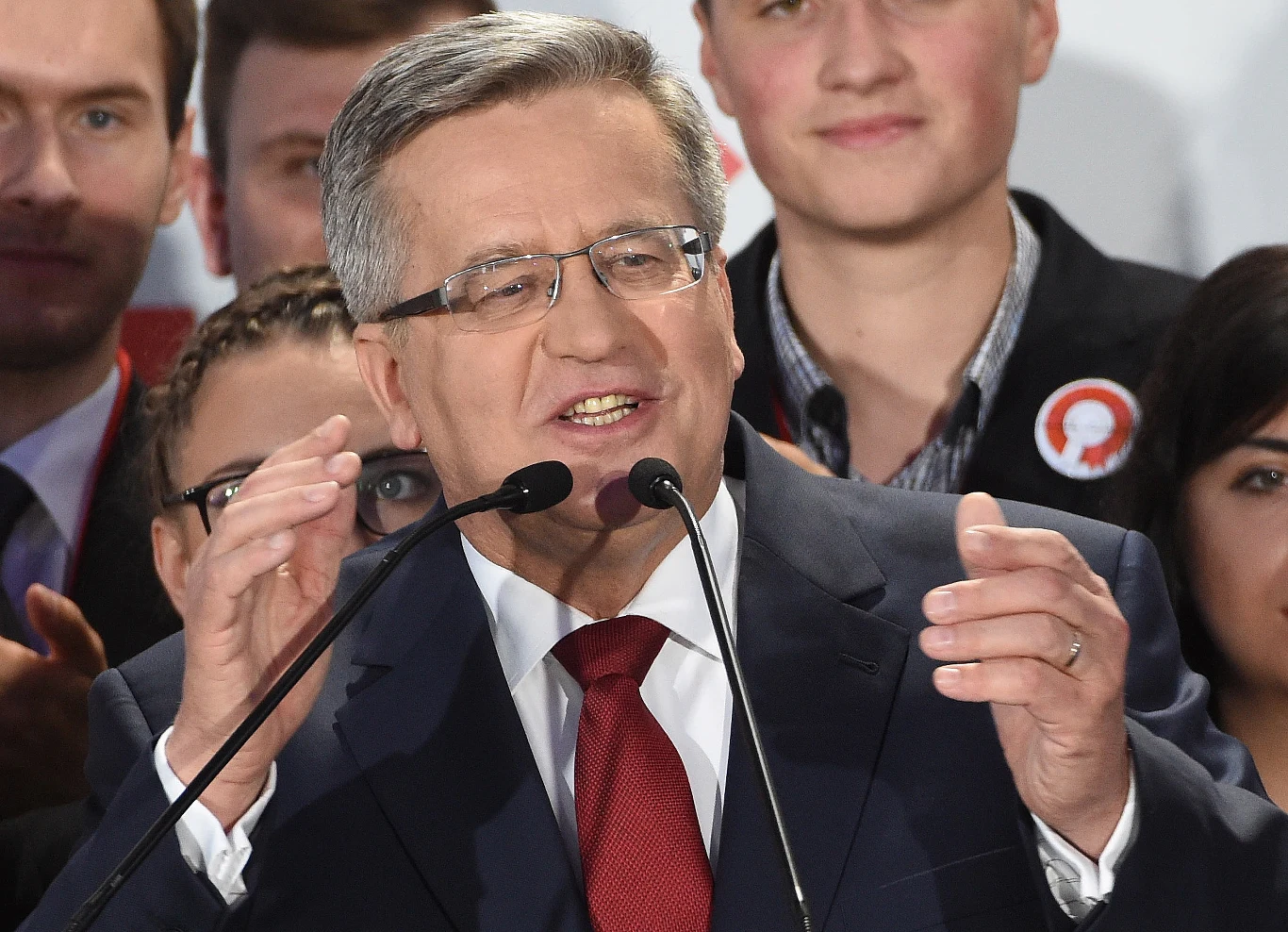 Wieczór wyborczy w sztabie Bronisława Komorowskiego