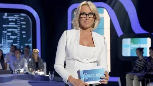 Agata Młynarska na planie programu ''Świat się kręci''