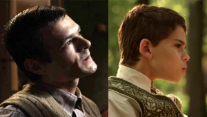 W głównego bohatera "Chce się żyć" wcieliło się dwóch aktorów: Kamil Tkacz (L) i Dawid Ogrodnik (P).