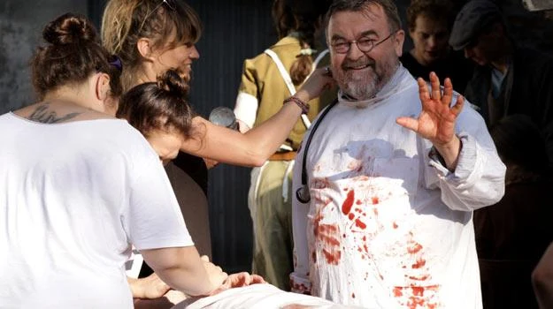 Edward Miszczak na planie "Czasu honoru" Edward Miszczak na planie "Czasu honoru"