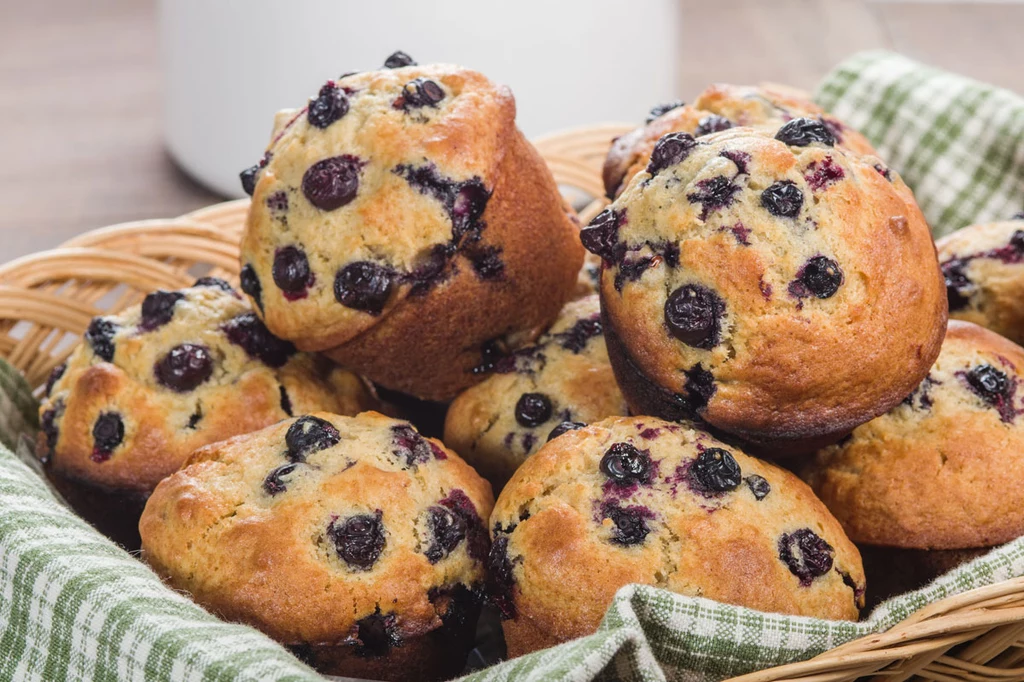 Muffiny z borówkami Muffiny z borówkami