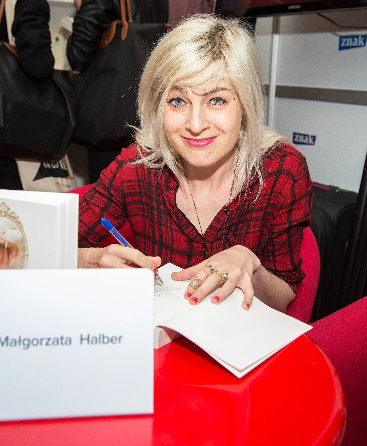 Małgorzata Halber na targach książki