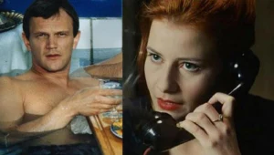 Cezary Pazura i Małgorzata Kożuchowska w filmie "Kiler" (1997)