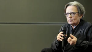 Agnieszka Holland na spotkaniu po pokazie miniserialu "Dziecko Rosemary".
