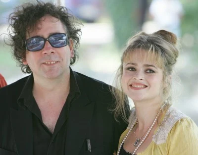 Tim Burton z żoną Heleną Bonham-Carter na festiwalu w Wenecji, 7 września 2005